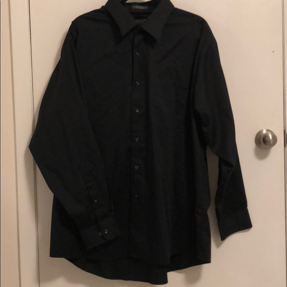 Black button down dress shirt